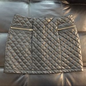 Black Pleather Skirt